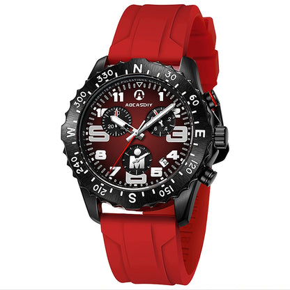 ENDURANCE LUXURY QUARTZ WATCH WITH SILICONE STRAP