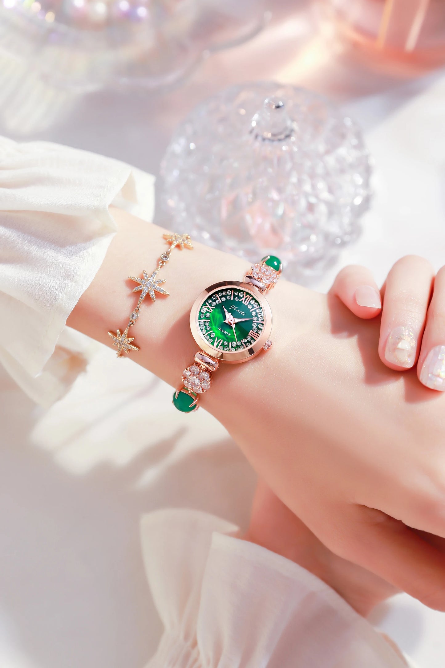 Women's Watch Japan Quartz Hours Fine Fashion Bracelet Jewelry Band Shell Luxury Rhinestones Girl Birthday Gift