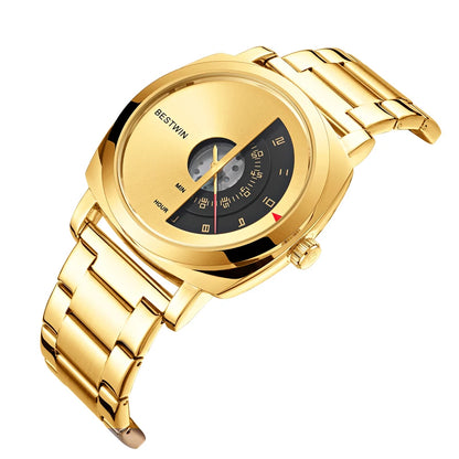 New Gold Wirst Watches Men 2023Top Brand Luxury Golden Quartz Wristwatches For Male Clock relogio masculino Men relojes