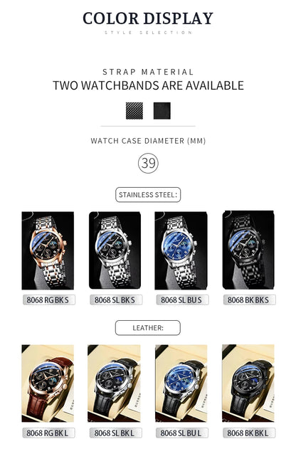 POEDAGAR Fashion Date Quartz Men Watches Top Brand Luxury Male Clock Sport Mens Wristwatch Fashion Waterproof Luminous Man Watch