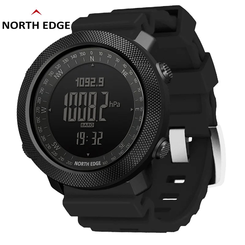 NORTH EDGE Mens Smart Watch Military Army Clock Compass Altimeter Barometer Pedometer Running Digital Smartwatch Waterproof 50m