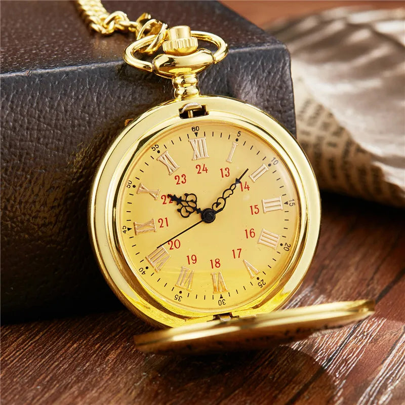 Pocket Watch To My Family I Love You Gift to Grandpa from Family Birthday Gift Boys Fob Watches Chain Birthday Graduation Gift