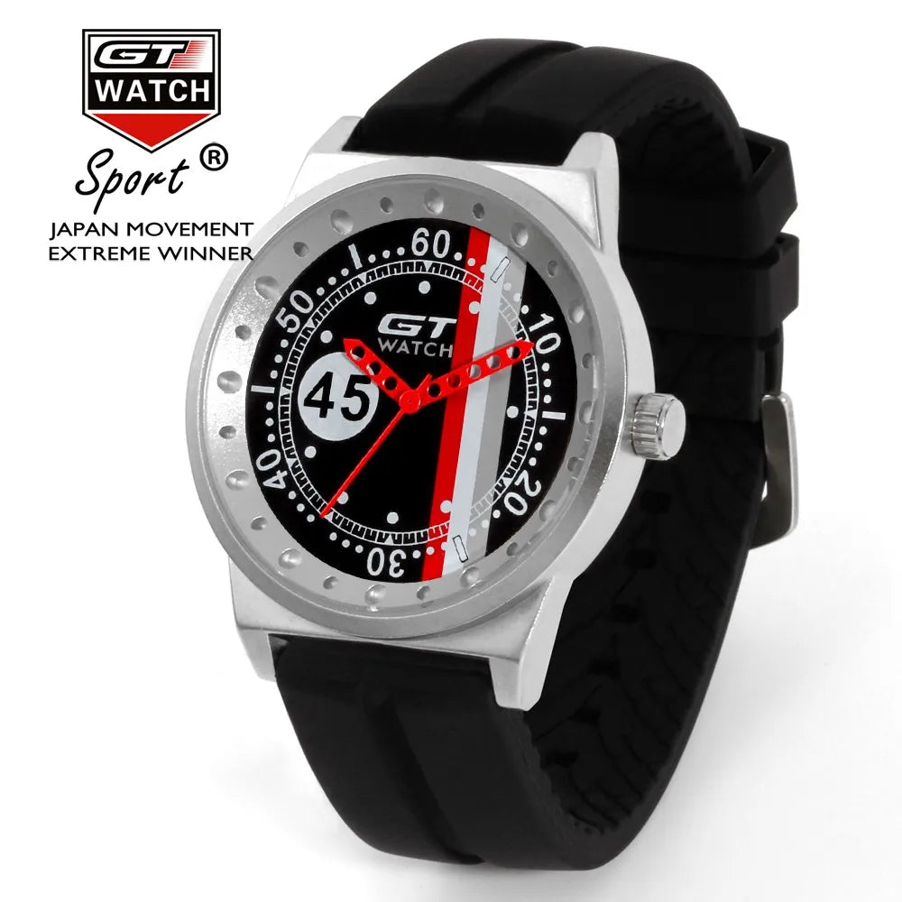 Top Brand GT Watch Men Watch Silicone Strap F1 Sport Watches Fashion Men's Watch Clock saat relogio masculino reloj hombre