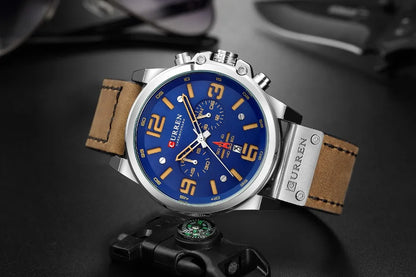 Watch For Men Top Brand Luxury CURREN Fashion Leather Quartz Men Watches Date Business Sport Male Wristwatch Clock Montre Homme