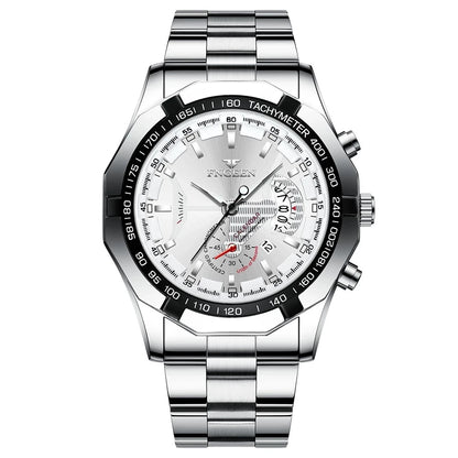 Montre de luxe de marque supérieure 2024, montre-bracelet de sport à quartz militaire décontractée, entièrement en acier, étanche, pour hommes