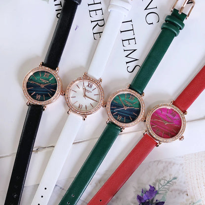 New Women Watches Rose Gold Silver Ladies Bracelet Watch Quartz Rhinestone Dress Wristwatch Feminino Reloj Mujer Kol Saati