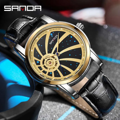 SANDA New Trend Mens Watches Fashion Luminous Waterproof Automatic Mechanical Watch Luxury Personality Relogio Masculino 7004