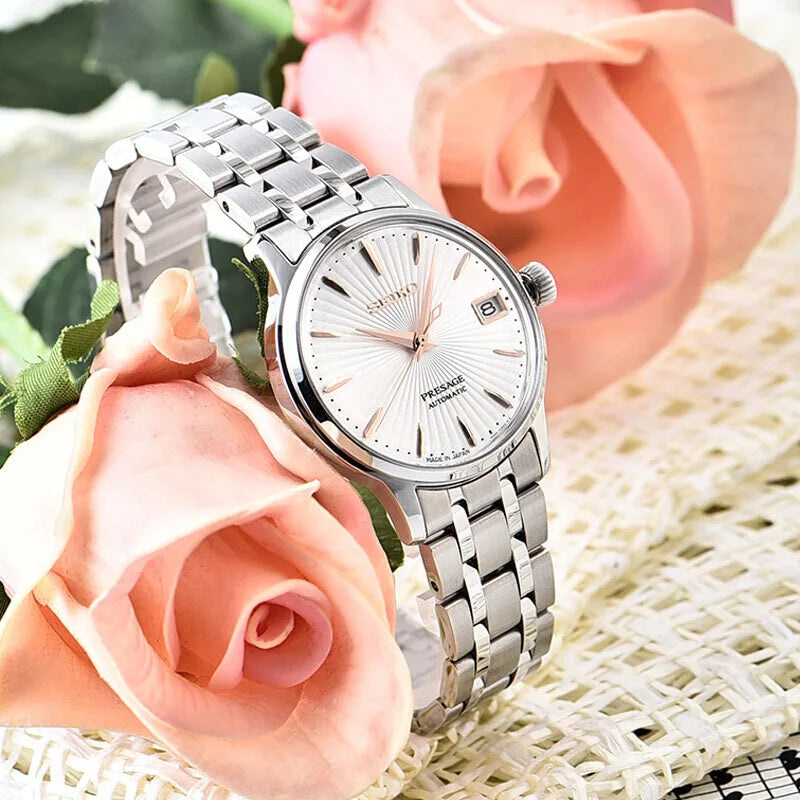 Original SEIKO Presage Watch For Women Automatic Mechanical Stainless Steel Waterproof Fashion Watches