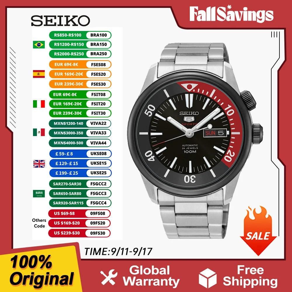 Original Japan SEIKO Watch Men Prospex Sports dive Watchs Automatic Mechanical 10bar Waterproof Luminous Watches