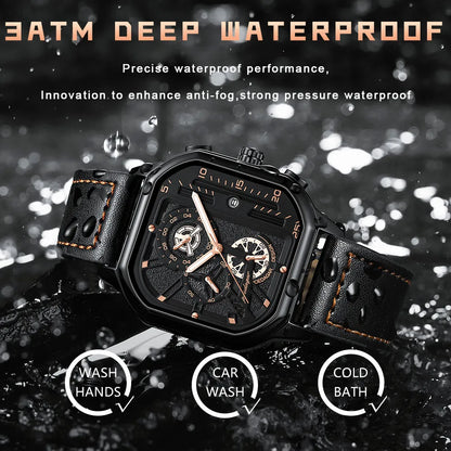 POEDAGAR Fashion Quartz Men Watches Top Brand Waterproof Luminous Chronograph Sports Watch Relogio Masculino reloj High Quality