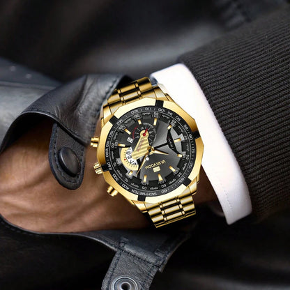 LUXURY GOLD SPORTS WATCH FOR MEN