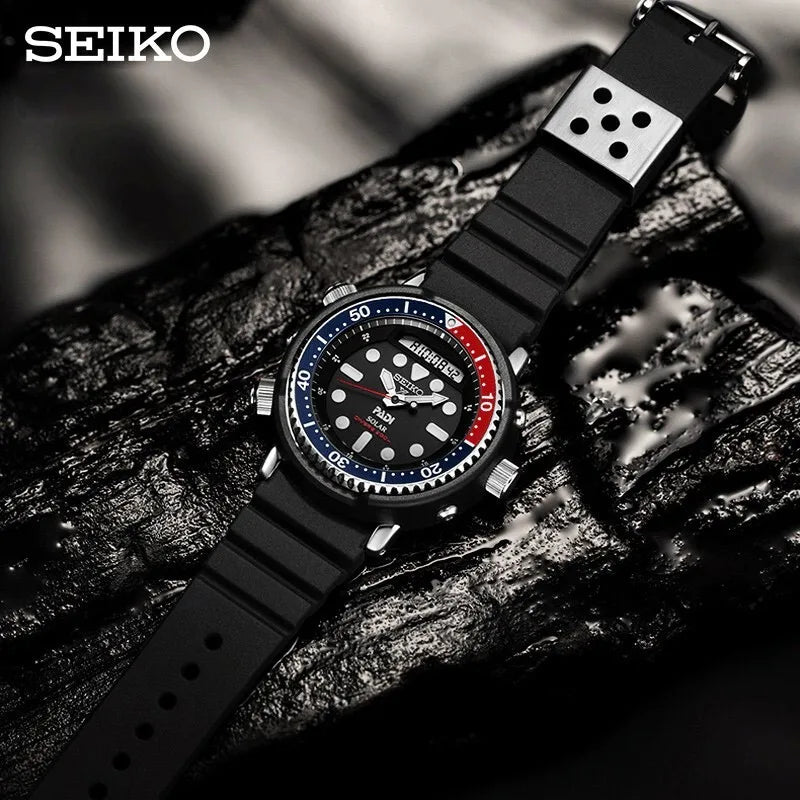 Seiko Men's Watch Prospex Series Solar Watches 20Bar Waterproof Luminous Quartz Watchs