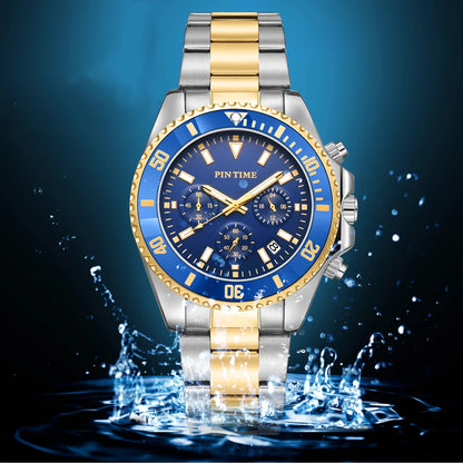 MENS AUTOMATIC WATCH MAN MECHANICAL WATCH FOR MEN WRISTWATCH GOLD LUXURY WATERPROOF MEN'S CLOCK DROPSHIPPING montre homme