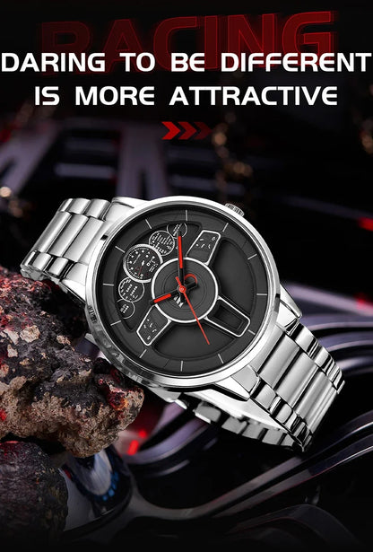 Sanda 1139 Leisure Fashion Trend Quartz Men's Watch Steel/Mesh Strap Business Simple Waterproof Watch