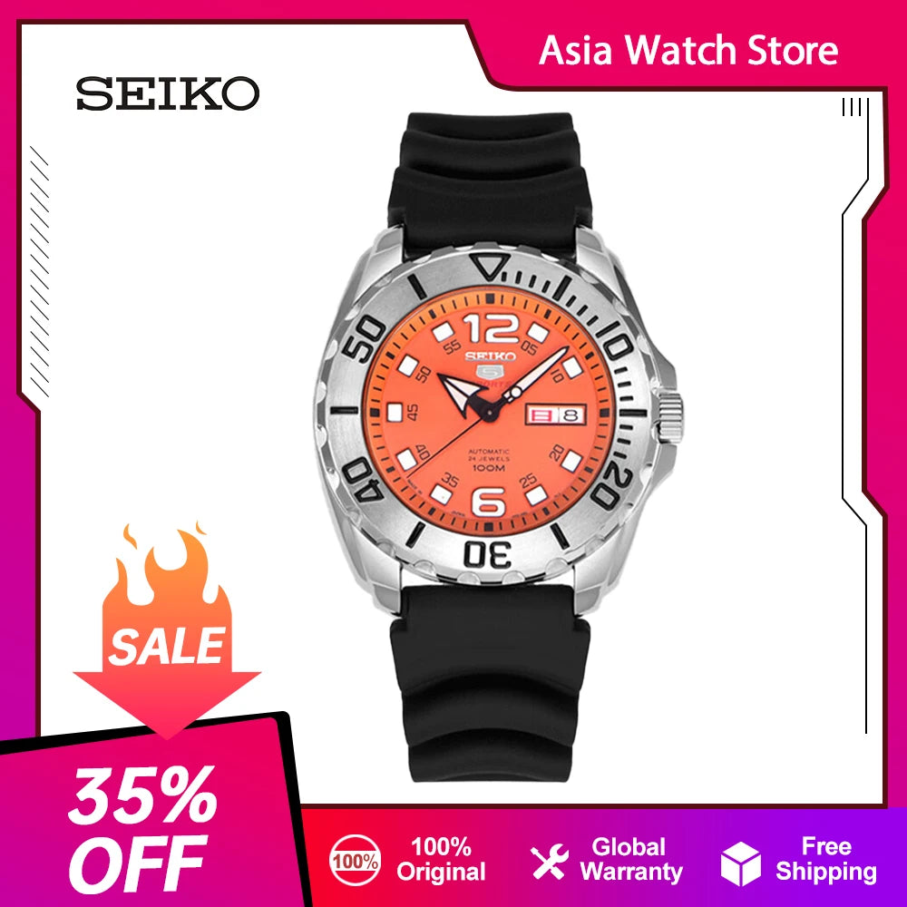 SEIKO 5 Watch Original Japan Automatic Mechanical Sports Waterproof Watches For Men