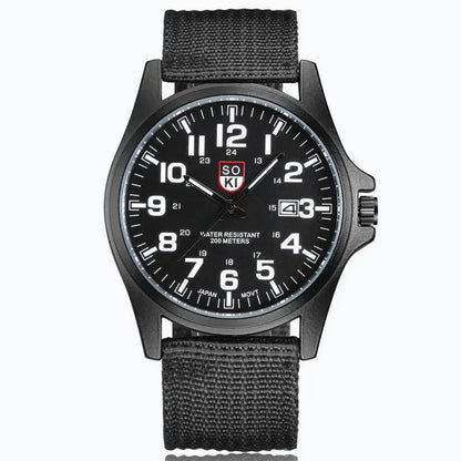 YIKAZE Montres Hommes Top Marque De Luxe Décontracté Militaire Quartz Sport Montre-Bracelet En Nylon Souple Mâle Horloge Montre relogio masculino