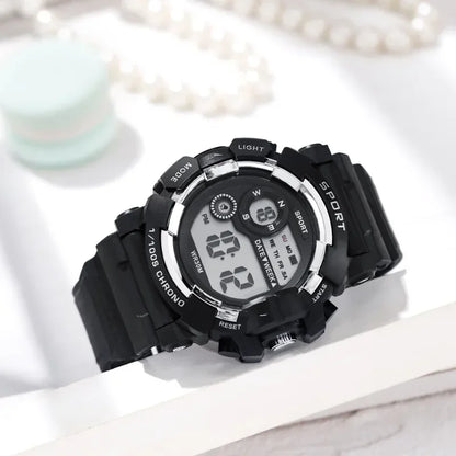 MAYZHISU Kids Digital Watches Fashion Student Sports Watch Luminous Alarm Clock Multifunctional Electronic Watch for man Gift