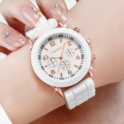 FASHION WOMEN'S WATCH SET ARABIC DIAL 3PCS