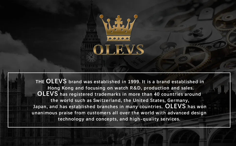 OLEVS Automatic Watches for Women Luxury Rose Gold Skeleton Mechanical Waterproof Luminous Women Bracelets Watches Elegant Set