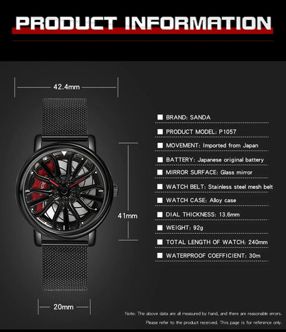 SANDA Man Watch Waterproof Luxury Men Fashion Elegant New In Men's Quartz Wristwatch Gift Clock Male Watch Hours Luxury Goods