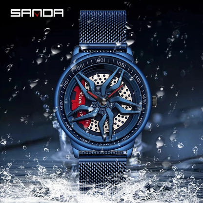 SANDA Luxury Mens Watches Top Brand Fashion Business Men’s Wristwatch Quartz Watch for Male Clock Relogio Masculino P1062