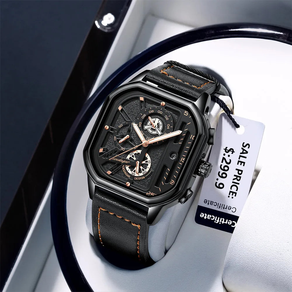 POEDAGAR Fashion Quartz Men Watches Top Brand Waterproof Luminous Chronograph Sports Watch Relogio Masculino reloj High Quality