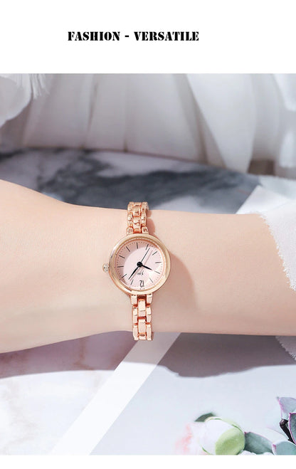 UTHAI W103 Women Fashion Quartz Watch Clock Minimalist College/High School Girls Wristwatch Female Metal Bracelet Watches Gift