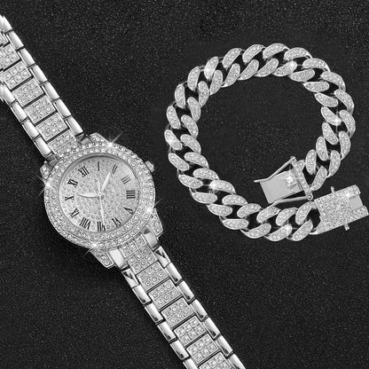 FASHION DIAMOND WOMEN'S LUXURY WATCHES WITH BRACELET