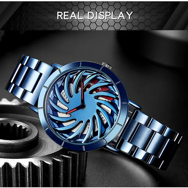 Sanda 1056 Male Student Watch Steel Band Men's Quartz Watch Fashion Trend Simplicity Creative Hollow out Watch