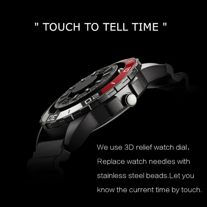 Innovative Magnetic Steel Ball Quartz Watch No Pointer Concept Watch Silicone Canvas Steel Strap Mens Watch Multi color strap