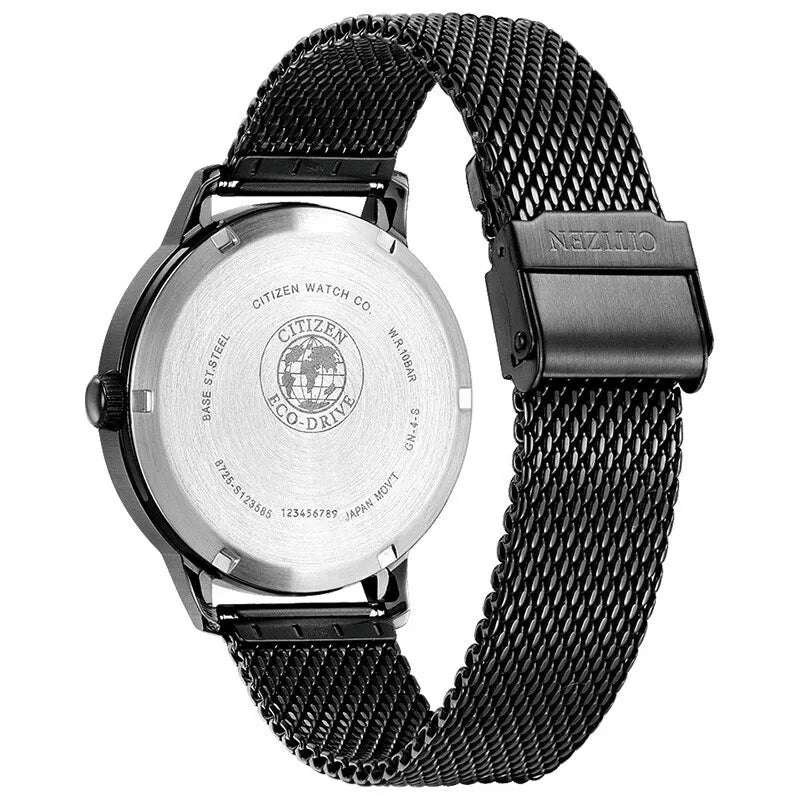 CITIZEN Japanese Men Watch Milan Strap Date Display Men's Fashion Casual Waterproof Quartz Watches