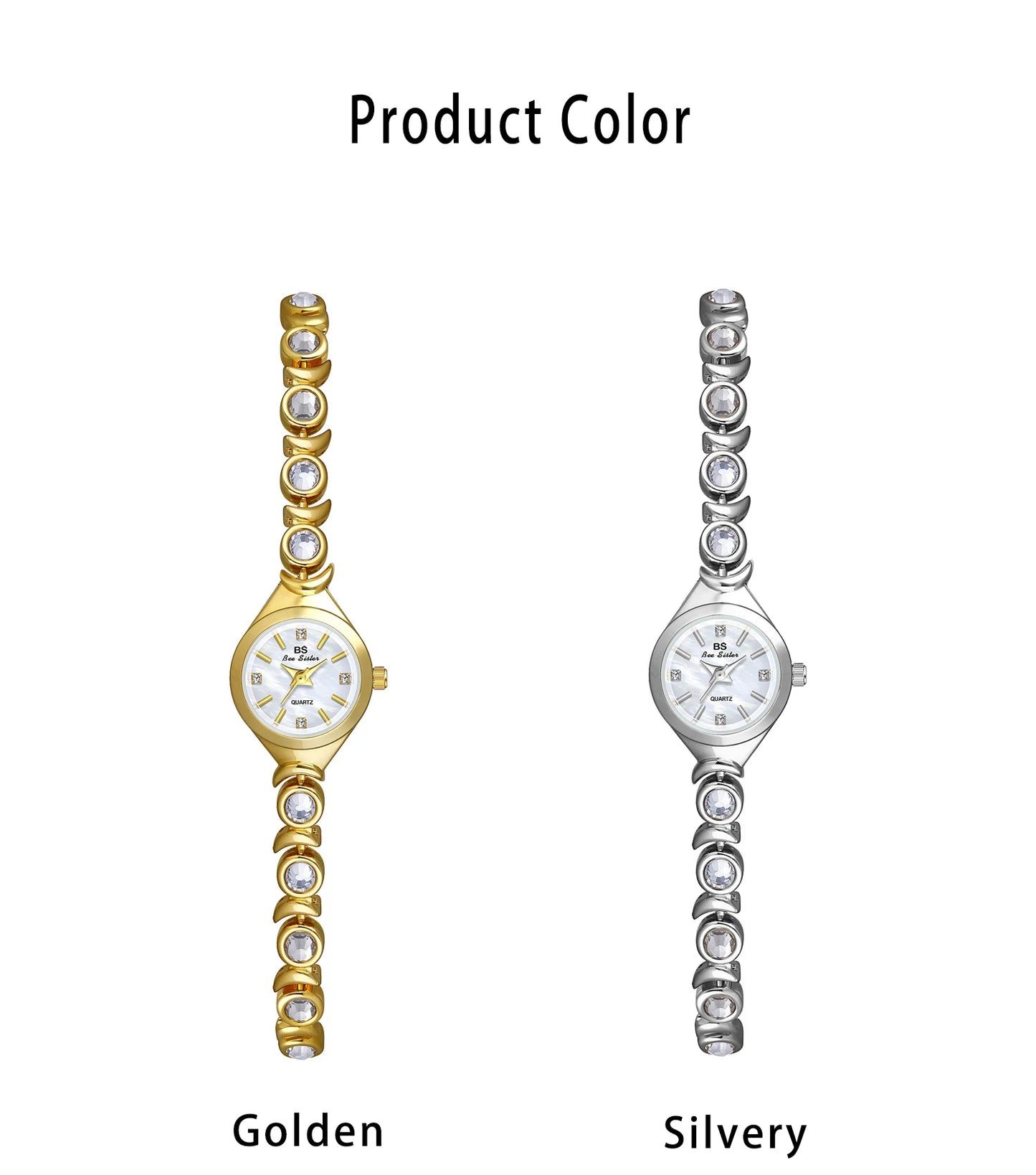 UTHAI V66 Women's Chain Watch Light Luxury Brand Star Moon Zircon Waterproof Ladies Fashion Bracelet Watches Accessories Gift