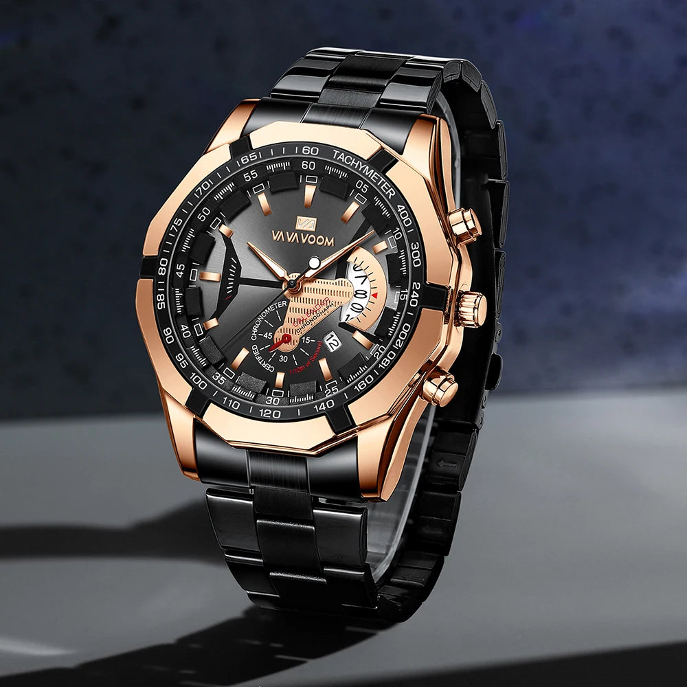 LUXURY GOLD SPORTS WATCH FOR MEN