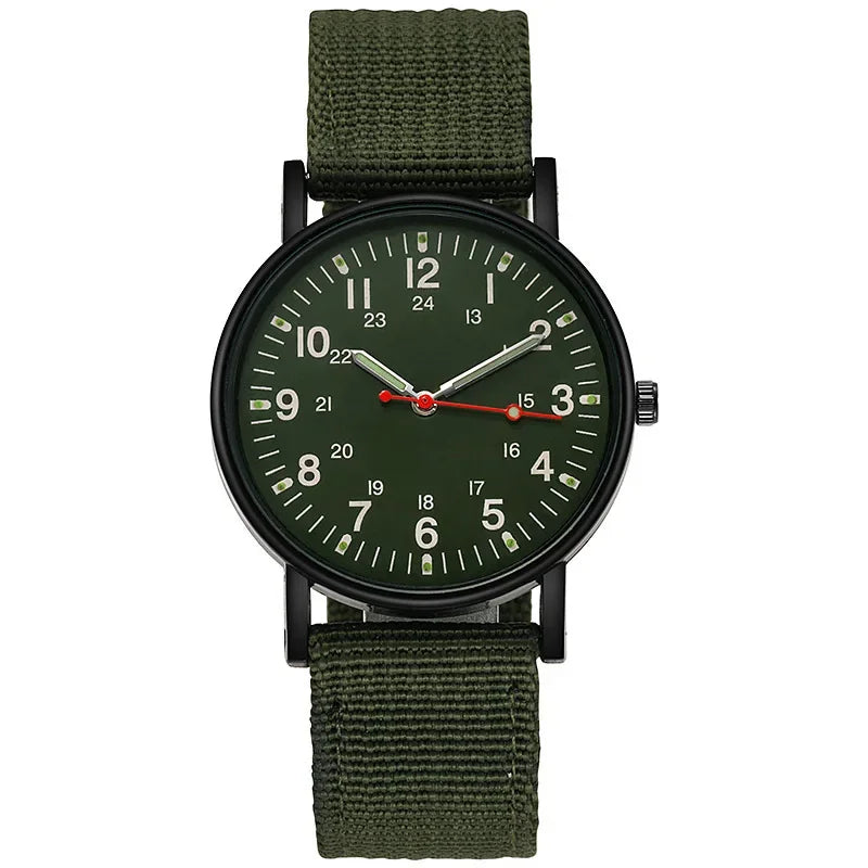 Luminous Men Sport Military Watch Shock Resistant Wristwatches Simple Nylon Band Male Army Wrist Watch Quartz Relogio Masculino