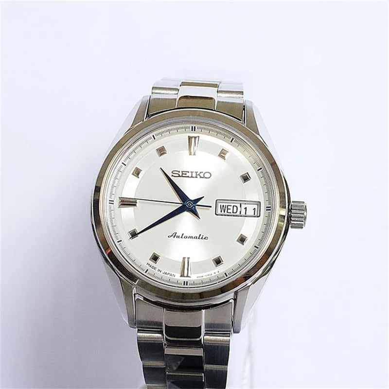 Seiko Presage Series Women's Mechanical Watch Japan Original 10 Bar Waterproof Metal Wristband Business Casual Watch