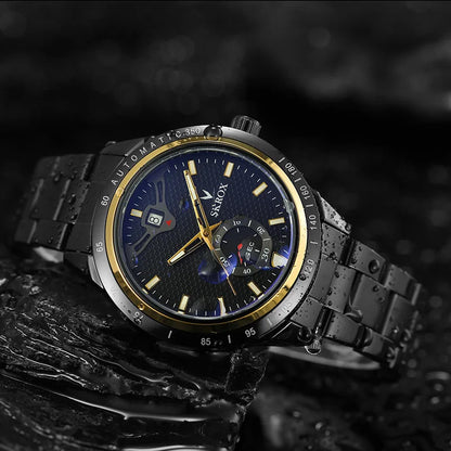 New Sapphire Stainless Steel Automatic Movement High Quality Mechanical Men Watch Military Waterproof Wrist Watches 2024 Luxury