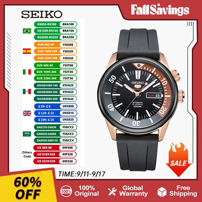 Seiko 5 Original Japan Automatic Watch 10Bar Waterproof Luminous Sports watches For Men