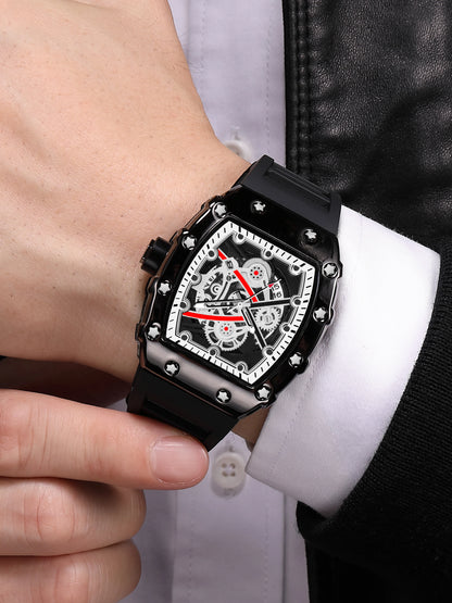 Luxury Military Watch Men Hip Hop Chronograph Sports Mens Watches Male Tonneau Clock Reloj Hombre Relogio Masculino 2023