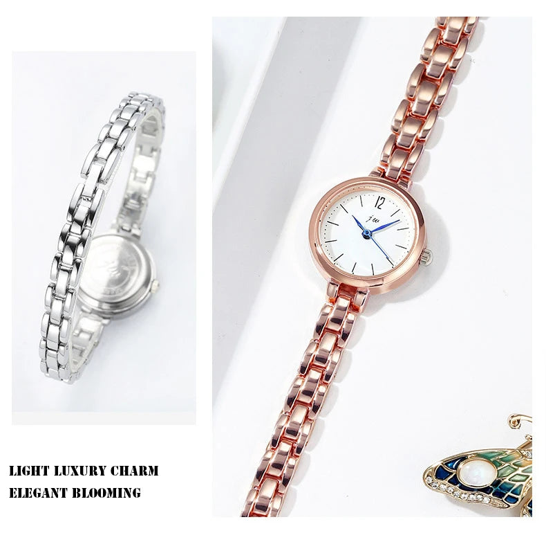 UTHAI W103 Women Fashion Quartz Watch Clock Minimalist College/High School Girls Wristwatch Female Metal Bracelet Watches Gift