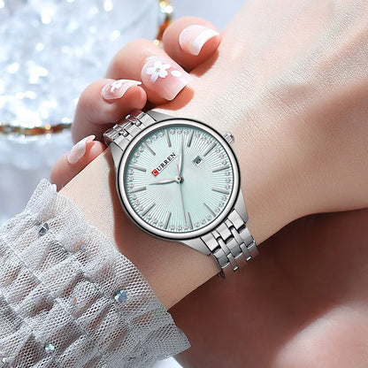 CURREN New Women's Wrist Watches Luxury Brand Women Quartz WatchesStainless Steel Casual Fashion Wristwatch Relogio Feminino