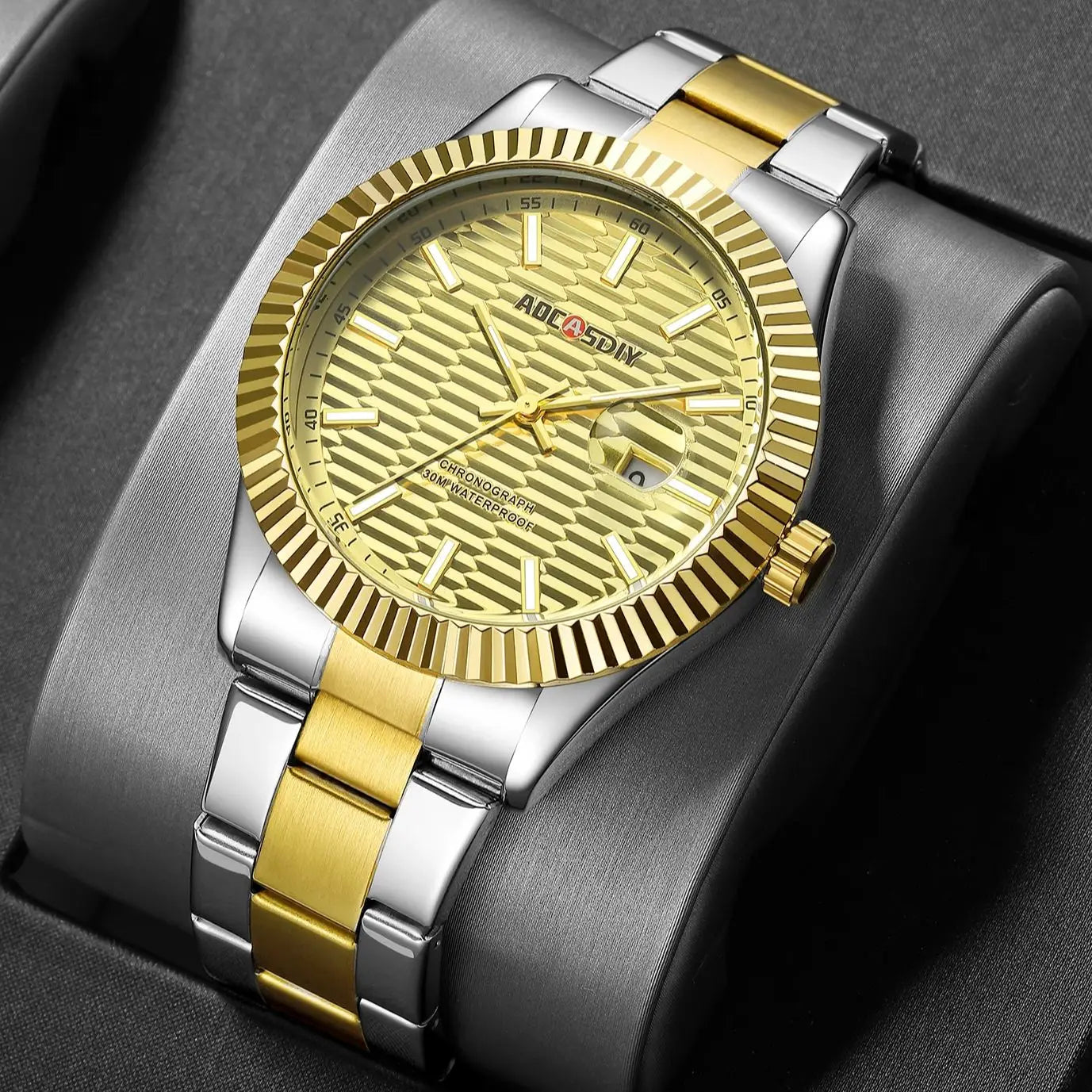 Top Watch Waterproof Business Men's Watch Trendy Fashion Steel Strap Watch High-end Quartz Watch