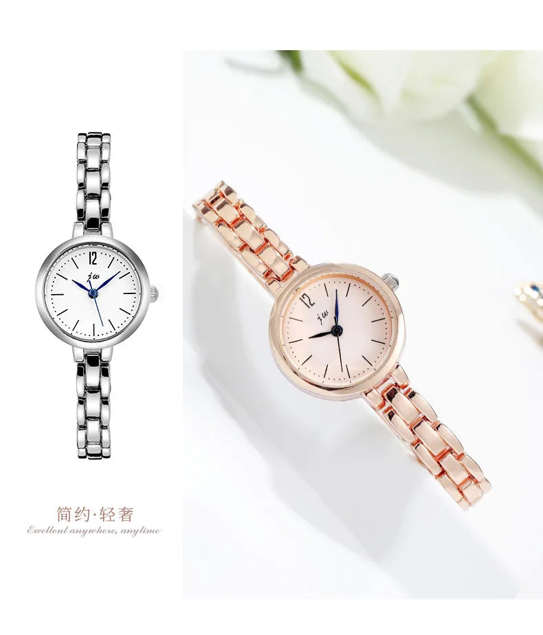 UTHAI W103 Women Fashion Quartz Watch Clock Minimalist College/High School Girls Wristwatch Female Metal Bracelet Watches Gift