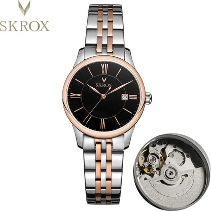 Japanese Automatic Movement Woman watch Sapphire Stainless Steel Mechanical Ladies Wrist Watches High-End luxury Women's Jewelry