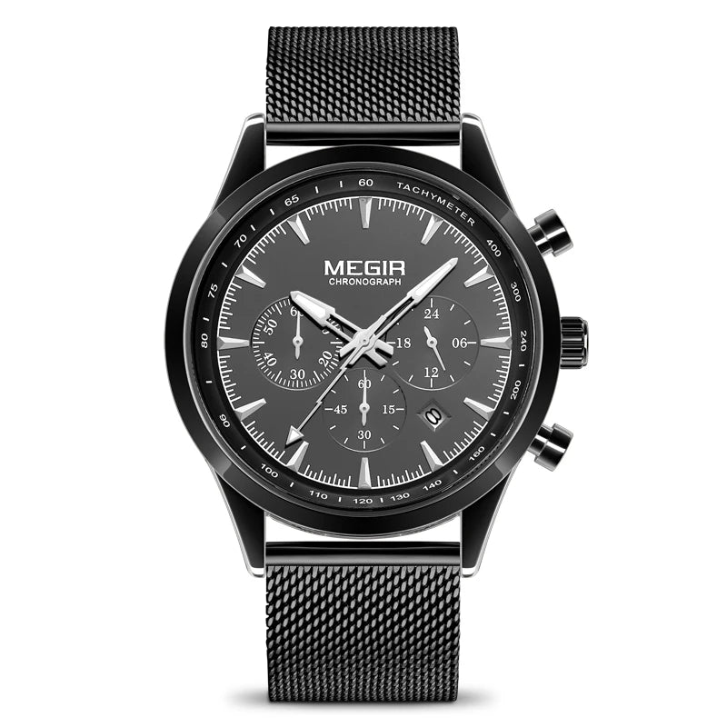 Men Watches Waterproof Quartz Wrist Watch Mesh Band Business Casual Dress Fashion Male Clock Wrist Watch relogio masculino