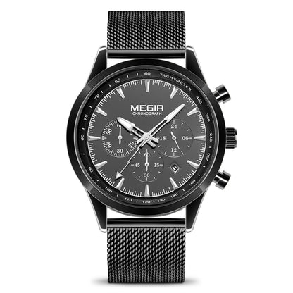 Men Watches Waterproof Quartz Wrist Watch Mesh Band Business Casual Dress Fashion Male Clock Wrist Watch relogio masculino