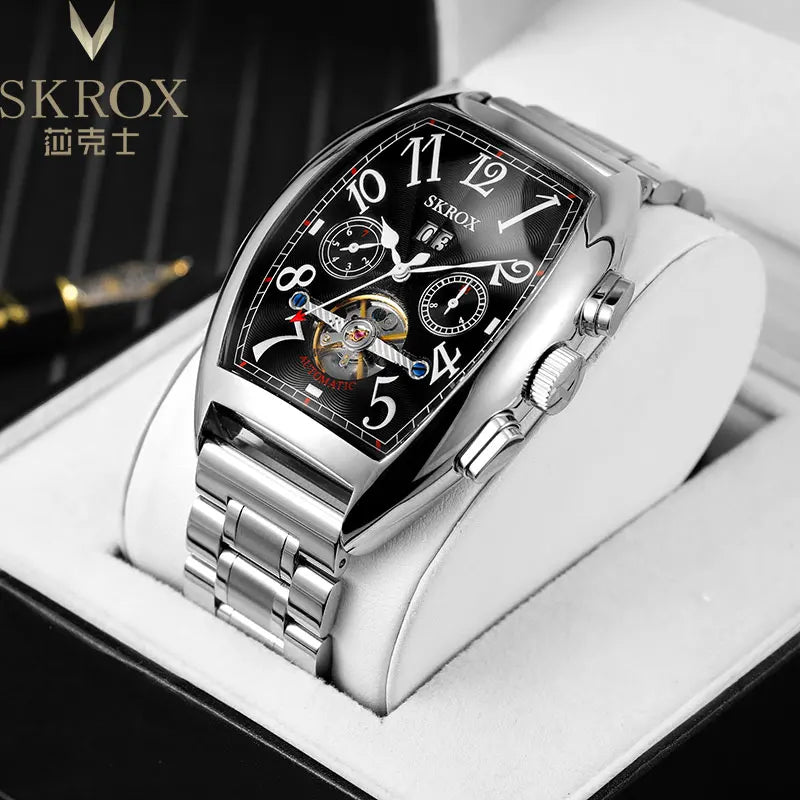 Original FM Replica Automatic Movement Man Watch Tonneau Mechanical knight Male Wrist Watches Original High-End Luxury Clockwork