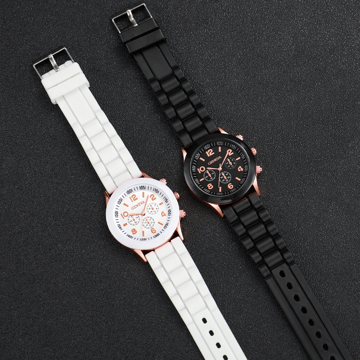 MONTRES ANALOGIQUES POUR COUPLE UNISEXE LOT DE 2 PIÈCES