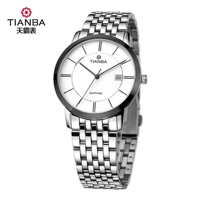 TIANBA Simple thin section fashion classic men's watch waterproof steel quartz men's watch TM2165