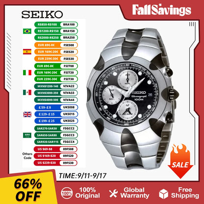 Original Japan Seiko Watch Men Quartz Watches For Men Anomalous Personality Handsome 10Bar Waterproof Watchs