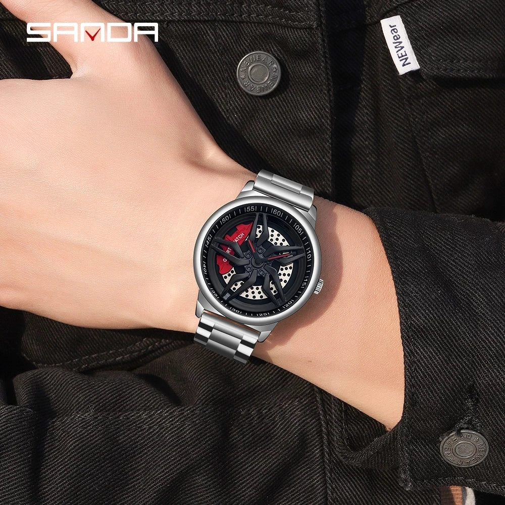 SANDA Luxury Mens Watches Top Brand Fashion Business Men’s Wristwatch Quartz Watch for Male Clock Relogio Masculino P1062